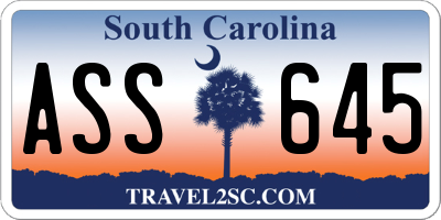 SC license plate ASS645