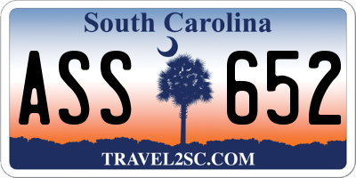SC license plate ASS652