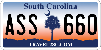 SC license plate ASS660