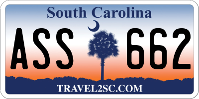SC license plate ASS662