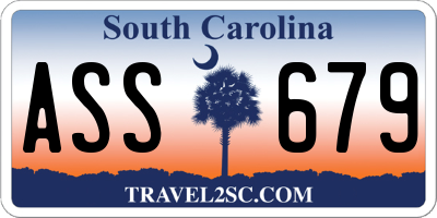 SC license plate ASS679