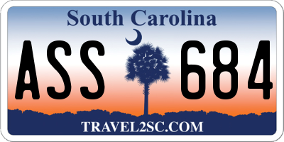 SC license plate ASS684