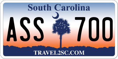 SC license plate ASS700