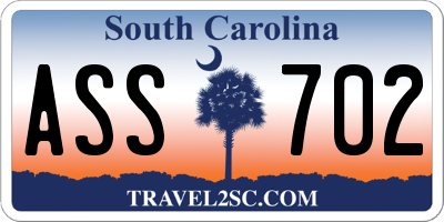 SC license plate ASS702