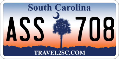 SC license plate ASS708