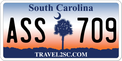 SC license plate ASS709