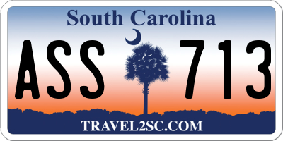 SC license plate ASS713