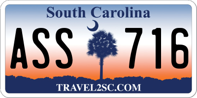 SC license plate ASS716