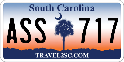 SC license plate ASS717