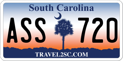 SC license plate ASS720