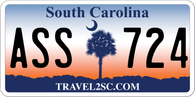 SC license plate ASS724