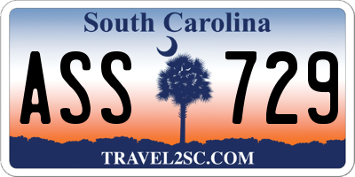 SC license plate ASS729