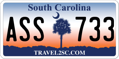 SC license plate ASS733