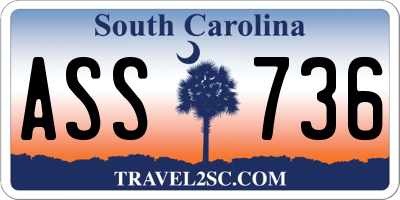 SC license plate ASS736