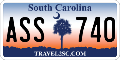 SC license plate ASS740