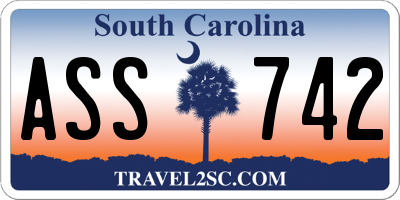 SC license plate ASS742