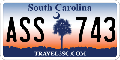 SC license plate ASS743
