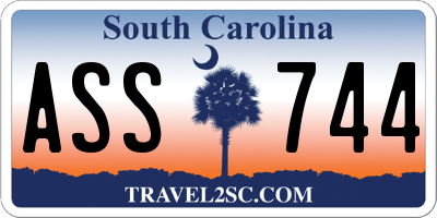 SC license plate ASS744