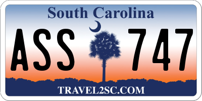 SC license plate ASS747