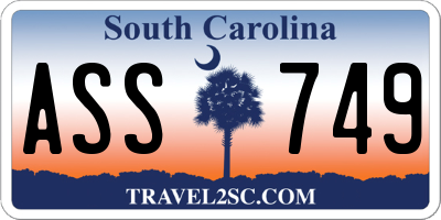 SC license plate ASS749