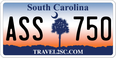 SC license plate ASS750