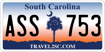 SC license plate ASS753