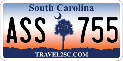 SC license plate ASS755