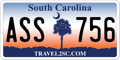SC license plate ASS756