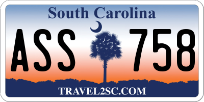SC license plate ASS758