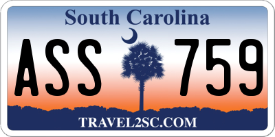 SC license plate ASS759