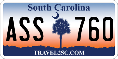 SC license plate ASS760