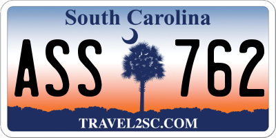 SC license plate ASS762