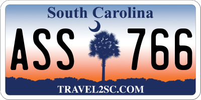 SC license plate ASS766