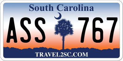 SC license plate ASS767