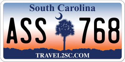 SC license plate ASS768