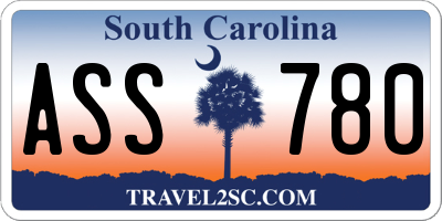 SC license plate ASS780