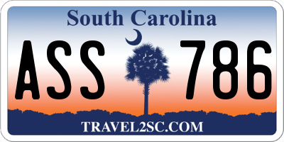 SC license plate ASS786