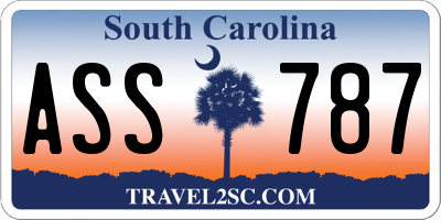 SC license plate ASS787