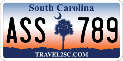 SC license plate ASS789