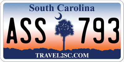 SC license plate ASS793