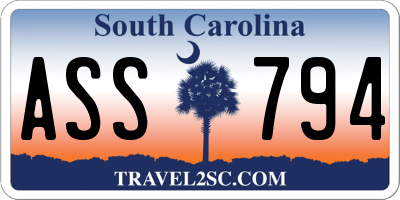 SC license plate ASS794