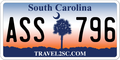 SC license plate ASS796