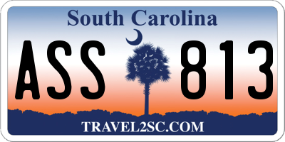 SC license plate ASS813