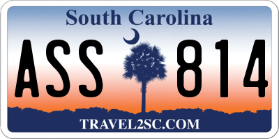 SC license plate ASS814