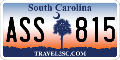 SC license plate ASS815