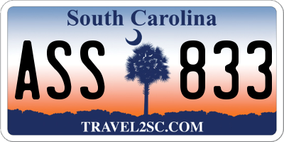 SC license plate ASS833