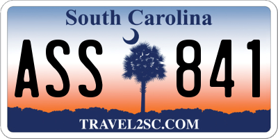 SC license plate ASS841