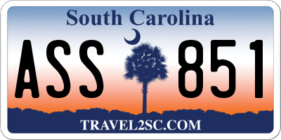 SC license plate ASS851