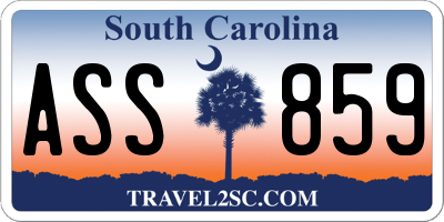 SC license plate ASS859