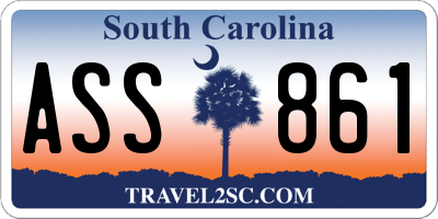 SC license plate ASS861